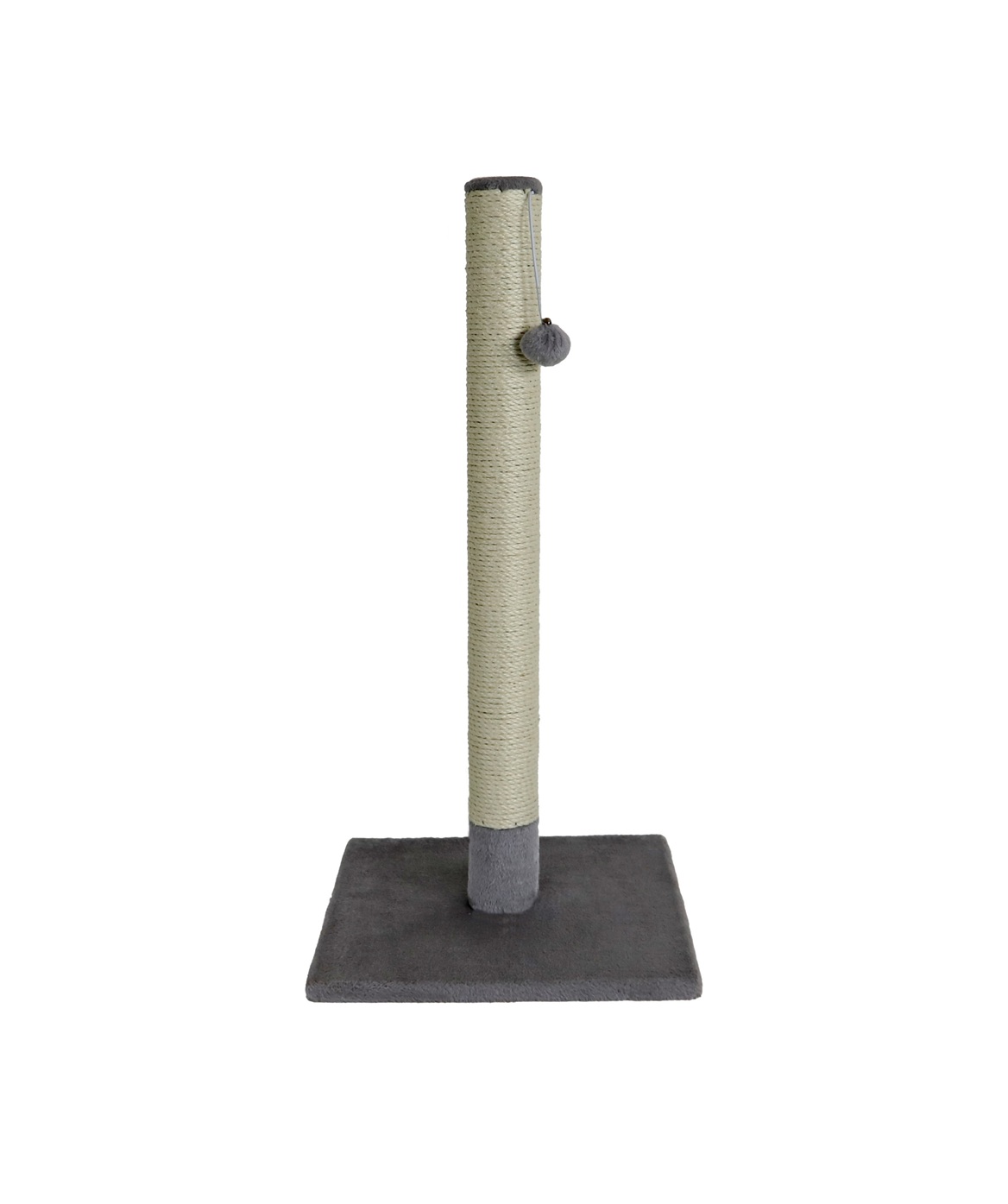 0214460 1 Krabpaal Caty Novo met Bal en Bel grijs 82cm is de ideale combinatie van krabben, spelen en plezier voor jouw kat.