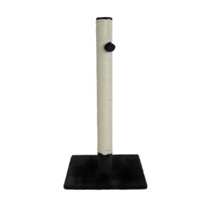 Krabpaal Caty Novo met Bal en Bel zwart 82cm combineert krabben en spelen in een stijlvolle uitvoering.