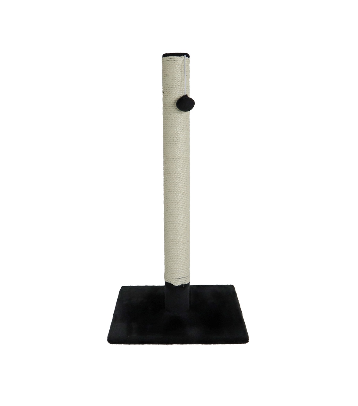 0214461 1 Krabpaal Caty Novo met Bal en Bel zwart 82cm combineert krabben en spelen in een stijlvolle uitvoering.