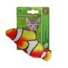 Clownvis met Catnip en Bel 15cm is een zacht kattenspeeltje dat jachtinstinct en speelplezier stimuleert.
