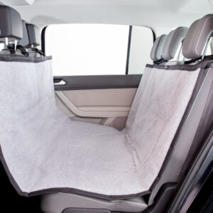 auto achterbankhoes 1,45 × 1,60 m voor achterbank, beschermt tegen vuil en vocht en biedt uw hond warmte en comfort.