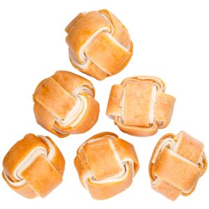 Voskes Kip Ballen, 6 runderhuid balletjes omhuld met kip. Heerlijke kauwsnack die zorgt voor langdurig kauwplezier.