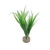 kunststofplant Sword Plant, 25cm met verzwaarde grindbasis, decoratief en ideaal als schuilplaats voor diverse dieren.