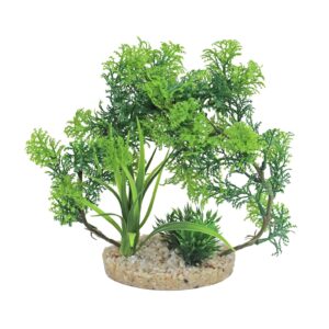 kunststofplant Archplants,20 met verzwaarde grindbasis, decoratief en ideaal als schuilplaats voor diverse dieren.