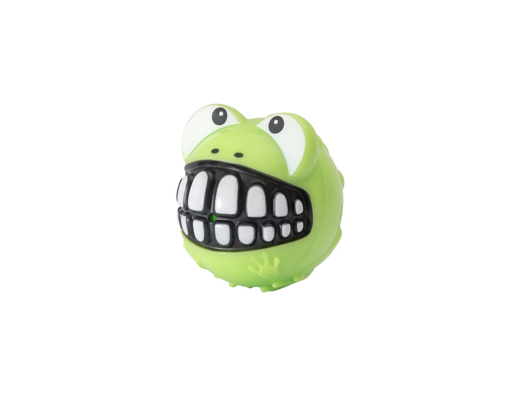 RGRG02L Rogz Toyz Grinz Frog Fetch Ball Lime Medium Rogz Toyz Grinz Frog Fetch Ball Lime is een stevige, grappige apporteerbal met kikkerdesign voor eindeloos speelplezier
