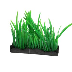 Kunstplant River Grass 12cm geeft aquarium, terrarium of paludarium een natuurlijke look zonder onderhoud.