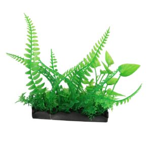 Kunstplant Tropical Mix 17cm voor aquarium, terrarium en paludarium. Tropisch, realistisch en onderhoudsvrij.