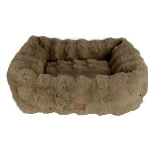 EST1941 huisdieren divan Stag Brown is een luxe rustplek voor katten en honden met zachte bekleding en een stijlvolle look.