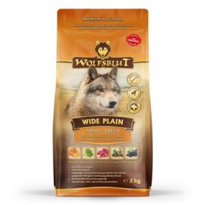 Wolfsblut Wide plain small breed adult met paard en zoete aardappel. Graanvrij en hypoallergeen voor kleine honden.