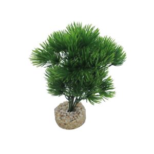 kunststofplant Japan Tree met stevige basis, ideaal voor schuilplaatsen in aquarium, terrarium of paludarium.