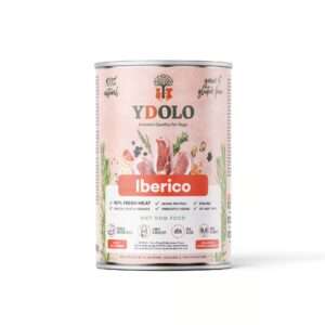 YDOLO Natvoer Iberico 400gr is rijk hondenvoer waardoor je minder hoeft te voeren en jouw hond optimaal gevoed wordt.