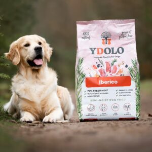YDOLO Healthy and Pure Iberico is hypoallergeen semi-moist hondenvoer met 75% vers varkens vlees voor optimale gezondheid en smaak