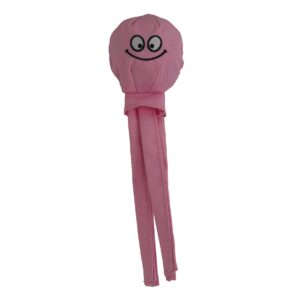 Hondenspeelgoed OctoFloat drijvend met piep roze 30 cm, duurzaam waterspeeltje voor honden met pieper.
