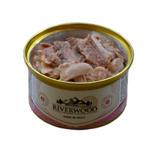 Riverwood Caviar Tuna in Jelly 85gr is natuurlijk natvoer met tonijn in gelei voor volwassen katten en kittens.