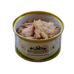 Riverwood Caviar Tuna with Mahi Mahi 85gr is natuurlijk natvoer met tonijn en goudmakreel voor kieskeurige katten.