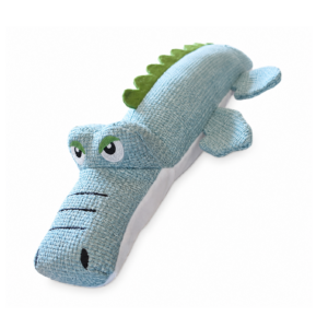 Hondenspeelgoed Krokodil met Plastic Fles en Pieper 32 cm met kraakgeluid en pieper voor actief en uitdagend speelplezier.