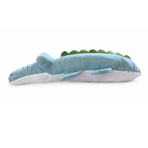 Hondenspeelgoed Krokodil met Plastic Fles en Pieper 32 cm met kraakgeluid en pieper voor actief en uitdagend speelplezier.