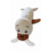 Hondenspeelgoed walrus met Plastic Fles en Pieper 50 cm met kraakgeluid en pieper voor actief en uitdagend speelplezier.