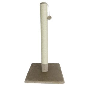 Krabpaal Caty Novo met Bal en Bel taupe 82cm combineert krabben en spelen in een stijlvolle uitvoering.