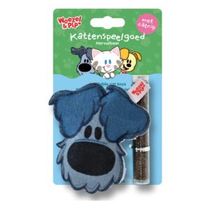 Woezel & Pip Woezel Catnip Vulbaar 10 cm is een hervulbaar kattenspeeltje met catnip voor langdurig speelplezier.
