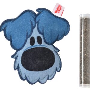 Woezel & Pip Woezel Catnip Vulbaar 10 cm is een hervulbaar kattenspeeltje met catnip voor langdurig speelplezier.