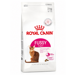 Royal Canin Fussy Exigent is een complete voeding voor kieskeurige volwassen katten met een onweerstaanbare smaak en unieke broktextuur.