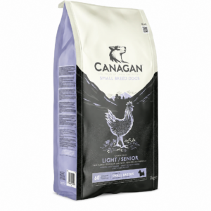 Canagan Light Senior Small Breed is graanvrij hondenvoer voor kleine senior honden en honden met overgewicht.