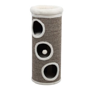 Klimton Sisal 3 Gaats Desert met duurzame sisalbekleding en drie openingen voor krabben, klimmen en spelen.