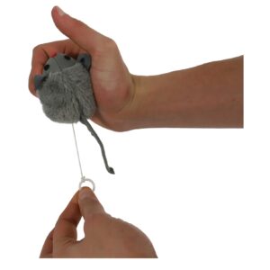 Kattenspeelgoed Bibbermuis met Catnip is een bewegend muisje van 7 cm met kattenkruid dat het natuurlijke jachtinstinct stimuleert.
