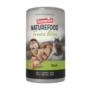 Rosewood Naturefood Freeze Bites duck zijn 100% gevriesdroogde kip, zonder toevoegingen. Een pure beloning voor iedere kat.