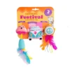 5337567 alt2 grande Petstages Festival met Catnip 3 stuks is een kleurrijke speelset met kattenkruid voor extra aantrekkelijk en actief speelplezier.
