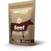 Naturea Beef 300gr is complete graanvrije natvoeding met dierlijke eiwitten als hoofdingrediënt, voor puppy’s en volwassen honden.