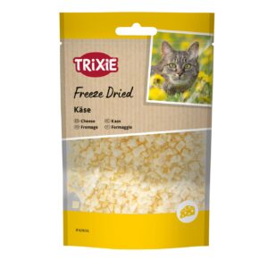 TRIXIE Freeze Dried Kaas 25 g is een pure kattensnack van 100% gevriesdroogde kaas. Mono-proteïne en rijk aan eiwit.