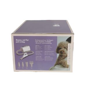 Boony FurControl Air huisdierenföhn + 4 nozzles voor krachtig en gecontroleerd drogen van de vacht van honden en katten.