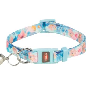 Kattenhalsband Flowerpower is een kattenhalsband met vrolijke design, verstelbaar van 19 tot 31 cm en in diverse kleuren.