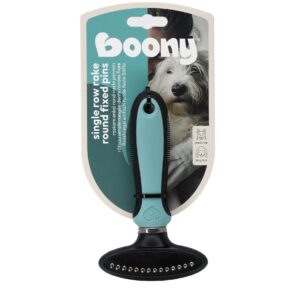 Roskam Enkel Rond Vaste Pennen verwijdert losse haren en vuil uit de vacht. Voor een verzorgde vacht van honden en katten.