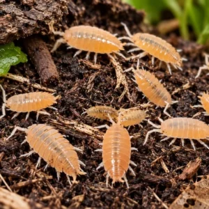 Isopod Porcelliomides pruinosus Powder Orange 100 stuks: oranje pissebedden als natuurlijke schoonmaakploeg en aanvullend voedseldier.